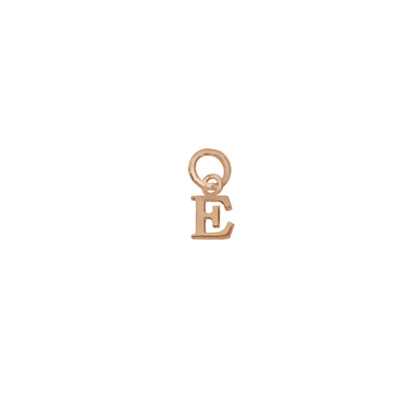 Золотая подвеска-буква «Е»