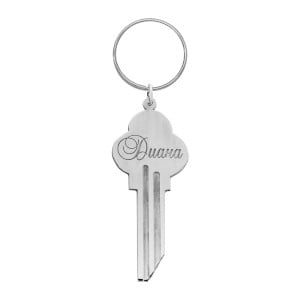 Серебряный брелок с именем