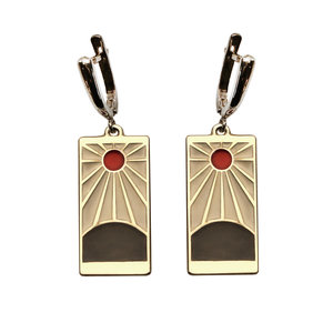 Серебряные серьги-аниме