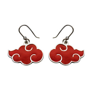 Серебряные серьги-аниме