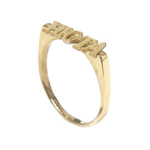 Купить Кольцо из желтого золота с именем или надписью Кольцо из желтого золота с именем или надписью